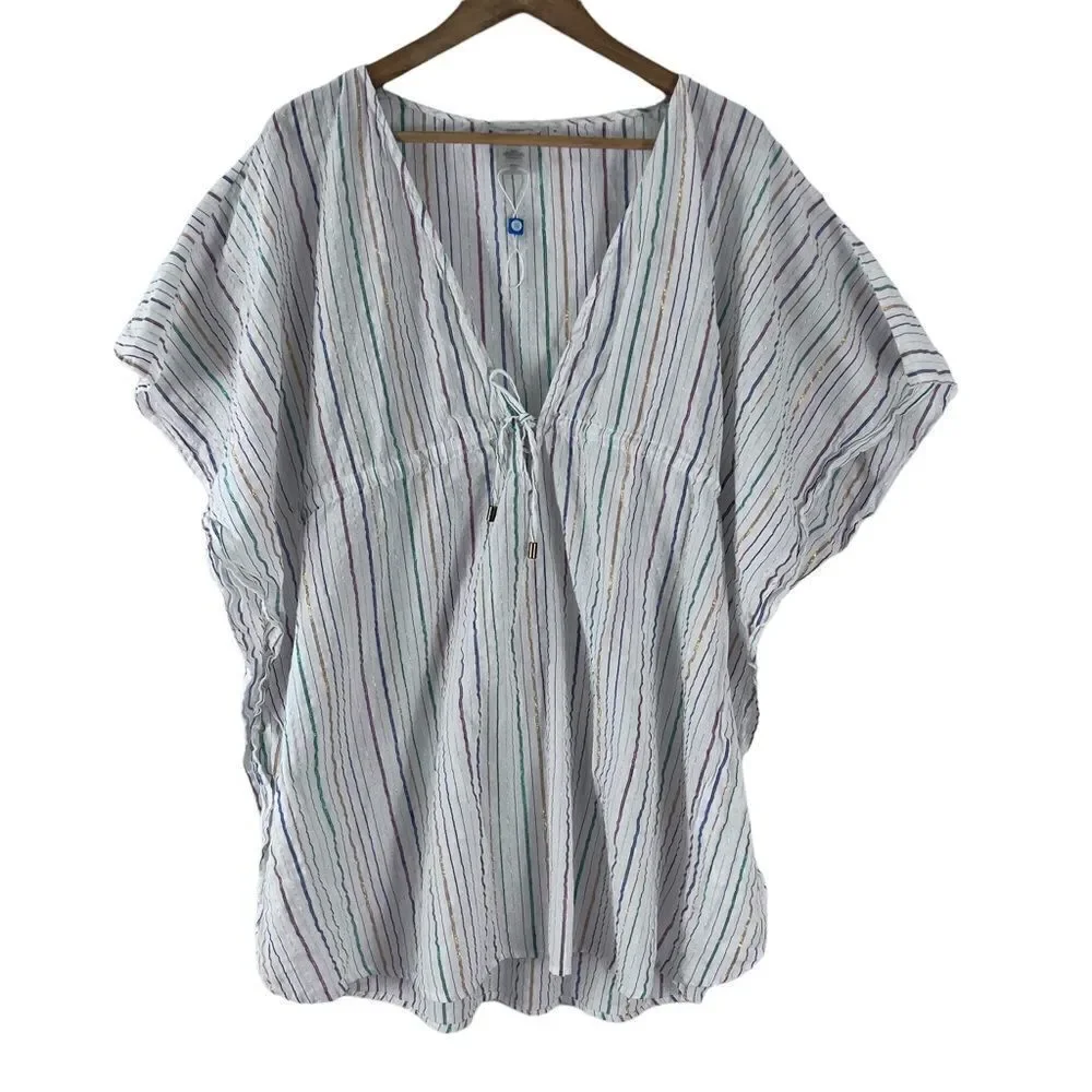 Bleu Rod Beattie Passage to India Swim Caftan Coverup